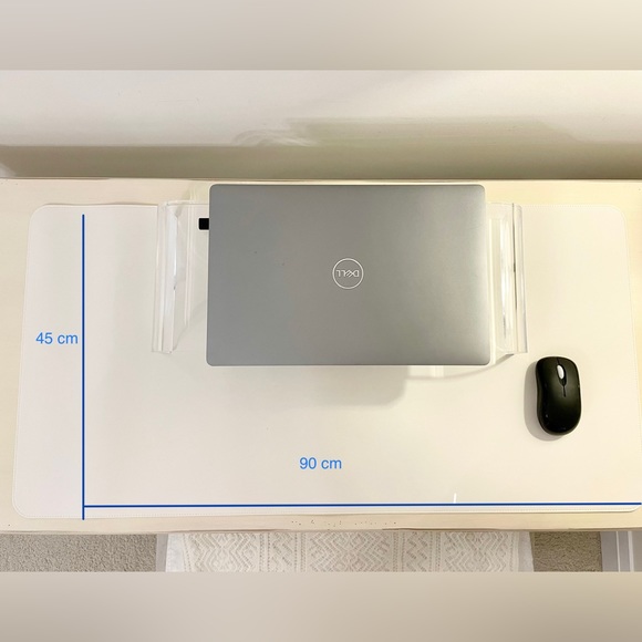 Beautiful Cream White Desk Pad Mouse Pad - Picture 2 of 3